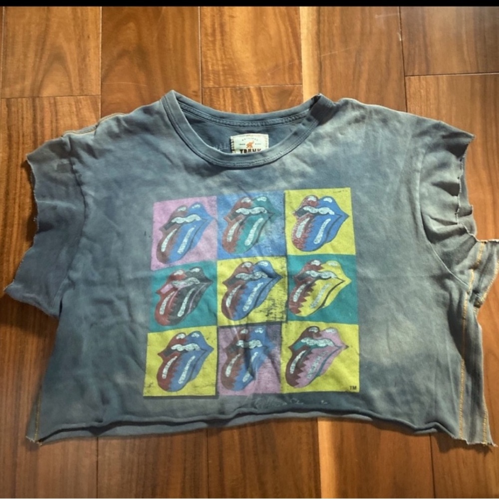 VINTAGE ROLLING STONES Cropped Tee
